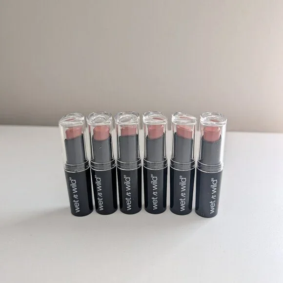Wet n Wild MegaLast Lip Color Longwearing 983B Never Nude 0.11 oz Lot of 6 New - Picture 2 of 7